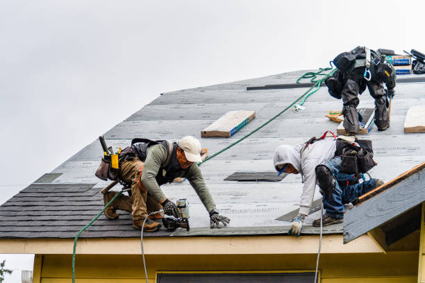 Professional Gutter Installation technician working in Morris, MN